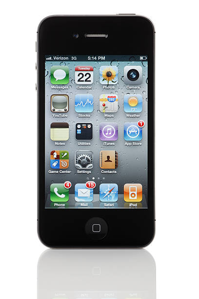 Apple iPhone 4 with Updates (Verizon Wireless) stock photo