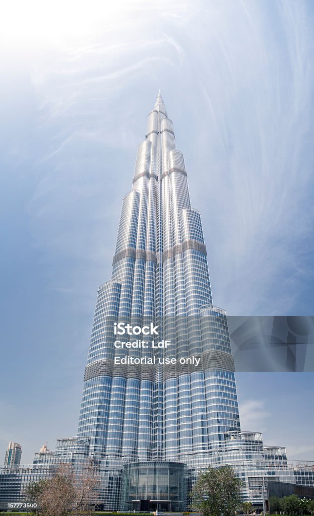 부르즈 할리파, 세계에서 가장 높은 건물 - 로열티 프리 0명 스톡 사진