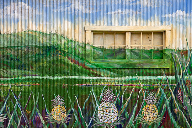 Lanai Mural  dole stock pictures, royalty-free photos & images