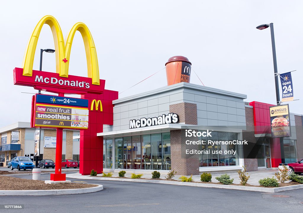McDonalds restaurante. - Royalty-free Canadá Foto de stock