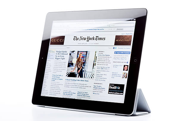 Old ipad mini from Apple Inc company. Electronic industry concept. Bangkok Thailand 9 Jun 2024