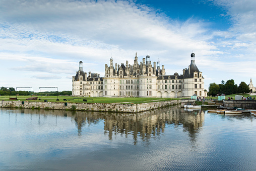 Schwerin, Germany – August 12, 2020: Schwerin, Germany August 12, 2020. The Schloss Schwerin is a castle in the middle of the town.
