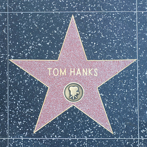 walk of fame star-tom hanks hollywood - tom hanks стоковые фото и изображения