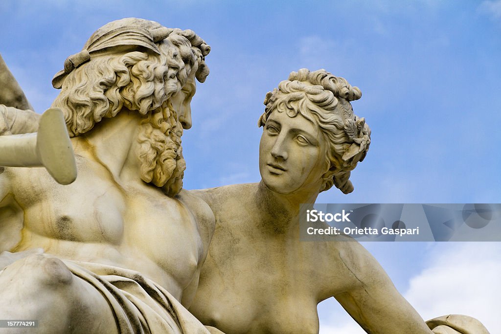 Pallas Athene Fontanna w Wiedniu - Zbiór zdjęć royalty-free (Statua)