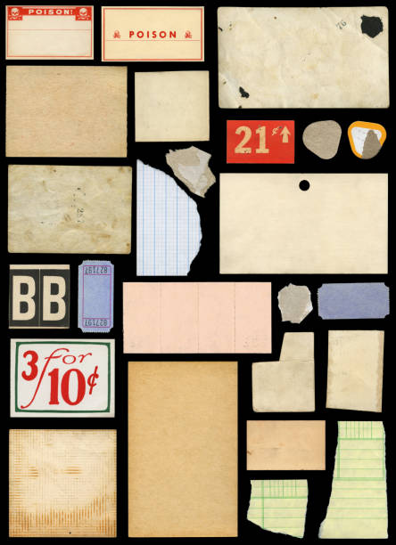 various paper scraps and ephemera