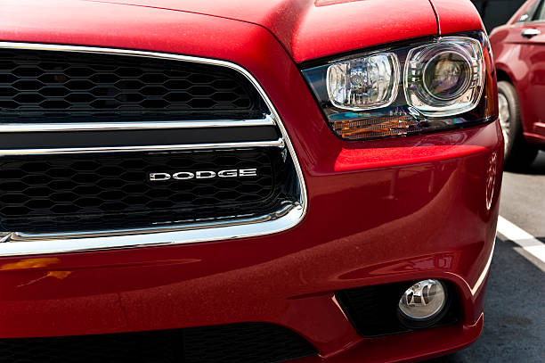 Dodge Logo On Charger Grill stock photo