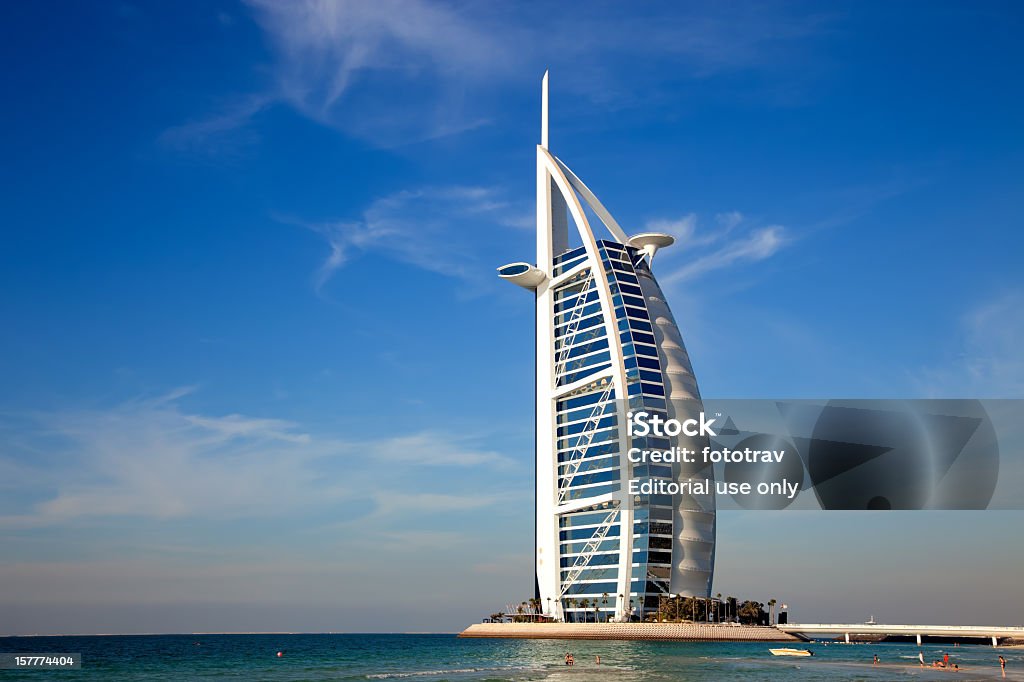 Tour Burj Al Arab, les plus luxueuses de hotel resort, Dubaï - Photo de Tour Burj Al Arab libre de droits