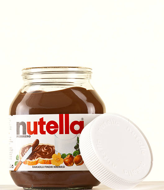 pote de nutella - nutella - fotografias e filmes do acervo