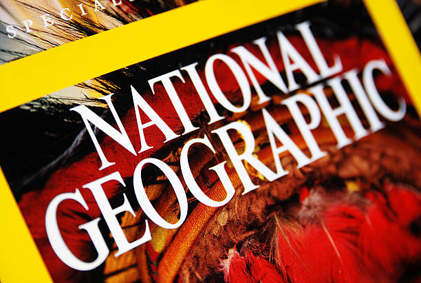 National Geographic cover close-up stock photo