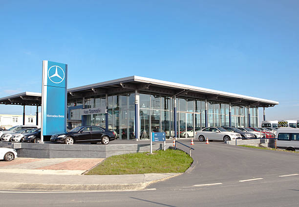 Mercedes Dealership stock photo