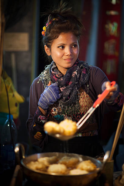 Pai Walking Street stock photo