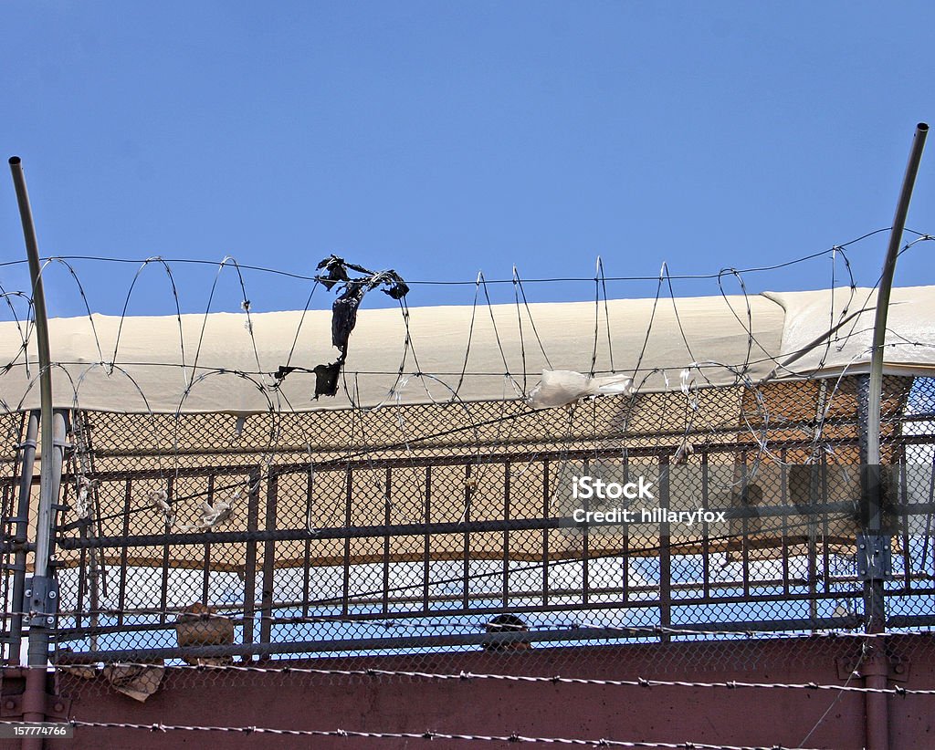 Di frontiera tra l'aeroporto internazionale di El Paso e Juarez, Messico - Foto stock royalty-free di Frontiera nazionale