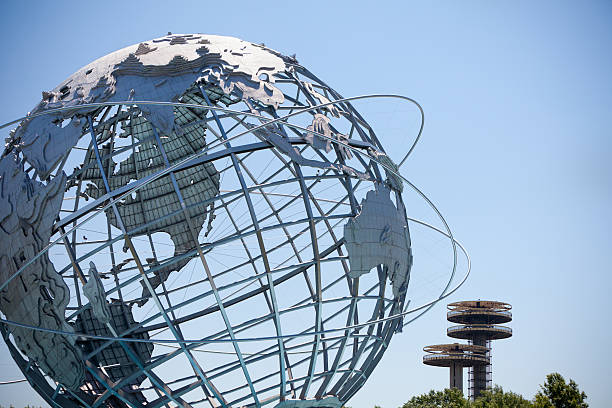 The Unisphere in Flushing Meadows stock photo