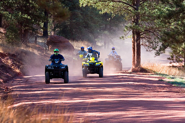 ATV Dirt Riders stock photo