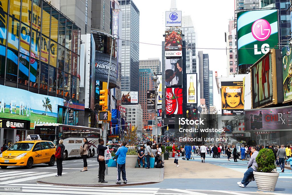 Times Square de Nova York City - Royalty-free 7th Avenue Foto de stock