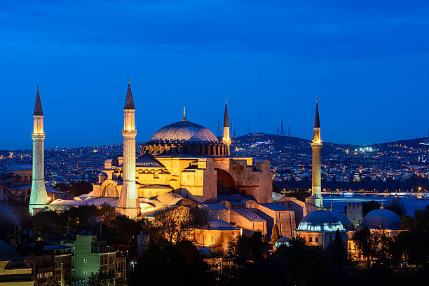 istock Hagia Sophia at the blue hour 157775931