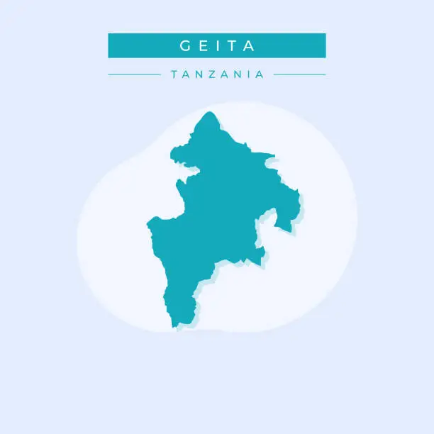 Vector illustration of Vector illustration vector of Geita map Tanzania