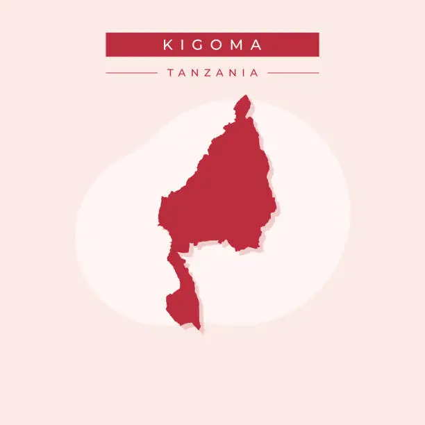Vector illustration of Vector illustration vector of Kigoma map Tanzania