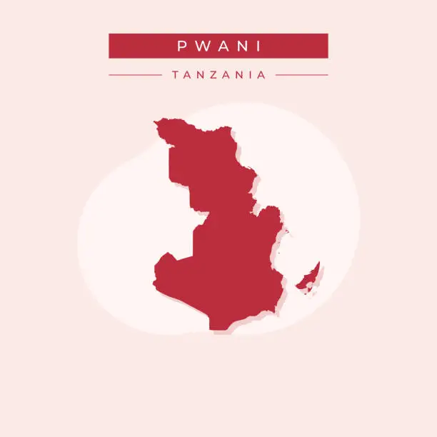 Vector illustration of Vector illustration vector of Pwani map Tanzania