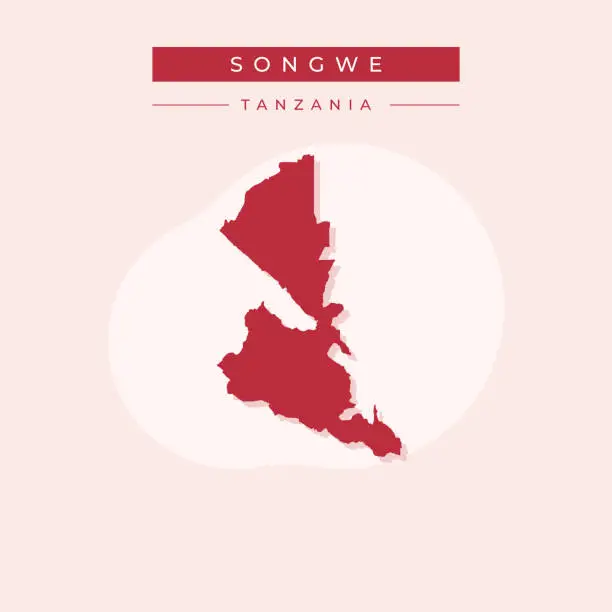 Vector illustration of Vector illustration vector of Songwe map Tanzania