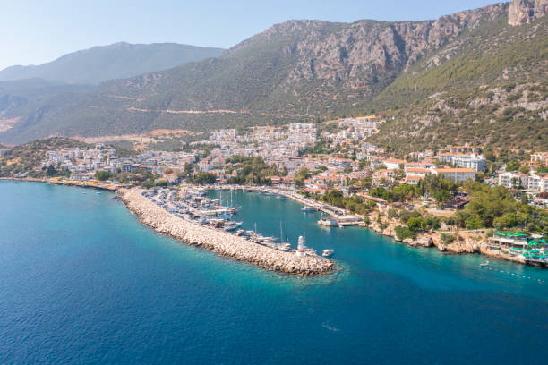 istock Aerial panoramic view of Kas district. Antalya, Turkey. 1577815050