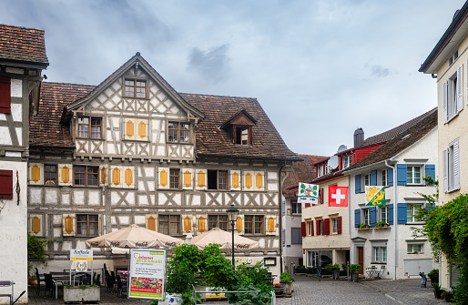 Arbon, Switzerland - July 23, 2023: Arbon is a historic town and a municipality and district capital of the district of Arbon in the canton of Thurgau in Switzerland.