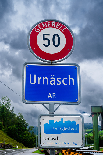 Urnasch, Switzerland - July 25, 2023: Urnasch is the largest municipality in terms of area in the Swiss canton of Appenzell Ausserrhoden