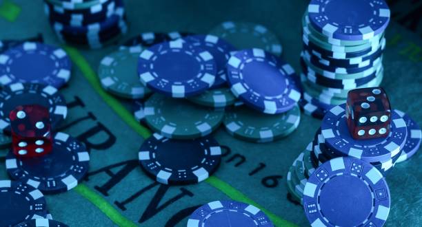 istock The 3d rendering of difference coloured casino chips 1577945066