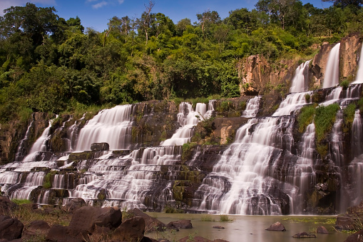 Pongour waterfall, Central Highlands of Vietnam, Southeast Asia