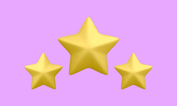 istock 3d realistic three golden stars icons isolated on light background. Customer rating feedback concept for rating product, internet website or mobile application. Vector illustration 1578008602