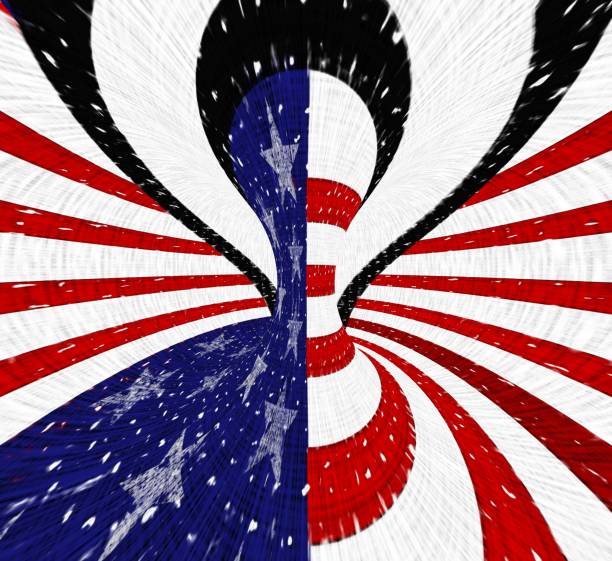 istock illustration of american flag with rotating alley shape 1578038181