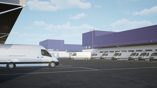 Mini Van Loading Dock Stock Photo - Download Image Now - Car, Delivery ...