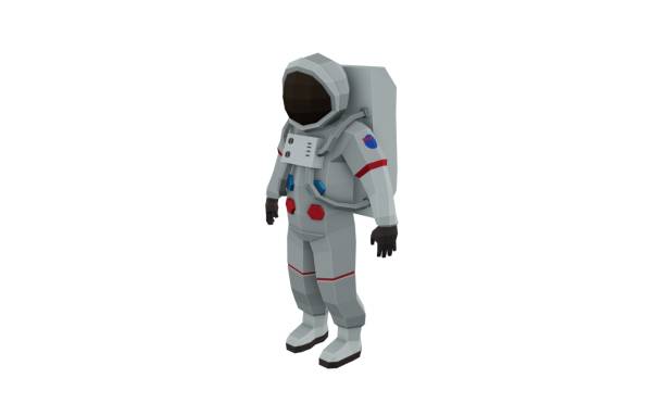 istock 3D rendering of an astronaut on a white background 1578133151