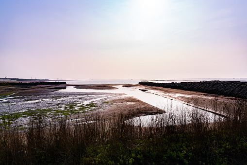 Coastal scenery of Tangshan, China