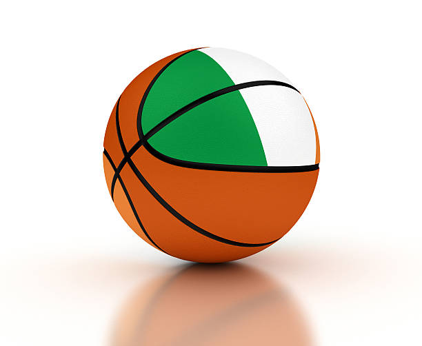irish basketball - irish culture republic of ireland irish flag sport stock-fotos und bilder