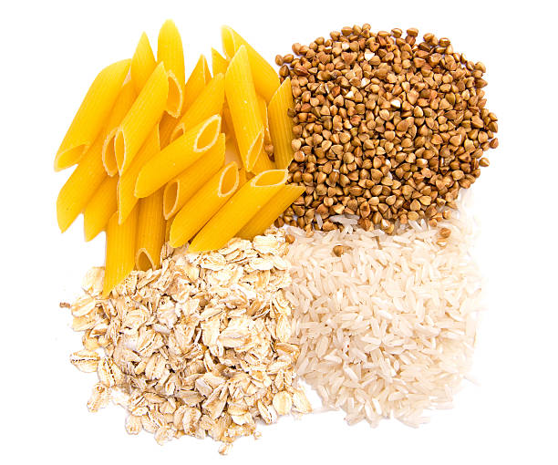 istock Macaroni, rice, buckwheat and oatmeal 157822201