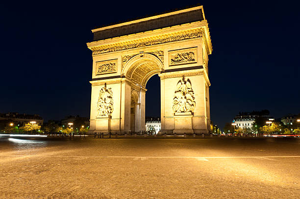 istock Arc de Triomphe at dusk. Paris, France. 157823313