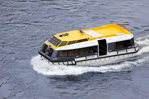 istock Lifeboat floats on sea 157823450