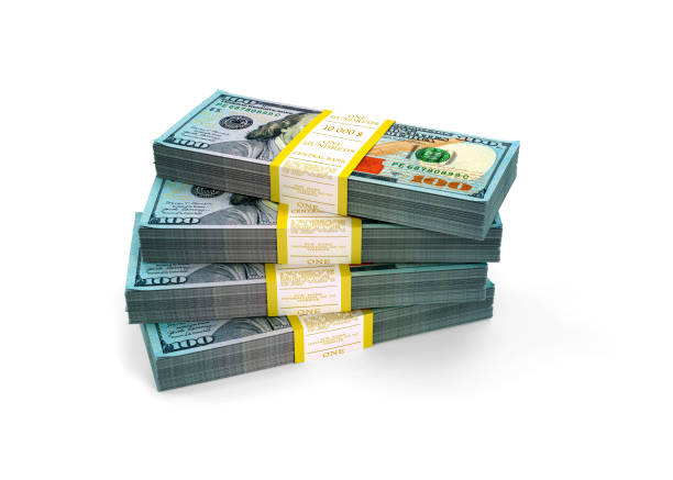 istock Stacks of Hundred US Dollars. 3d illustration 1578237014
