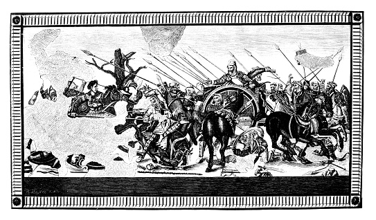 The Battle of Alexander, Mosaic from Pompeii