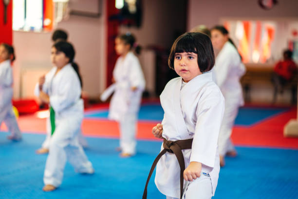 istock Karate Training, Kids of different ages in kimono 1578247568