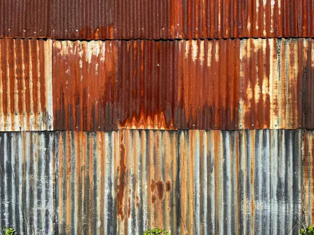 Photo of Rusty corrugated iron