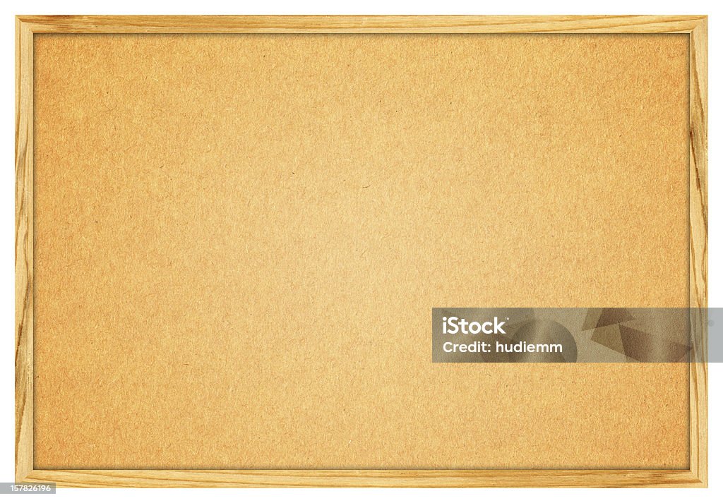Em branco Corkboard (Traçado de Recorte) (XXXL - Foto de stock de Quadro de avisos royalty-free