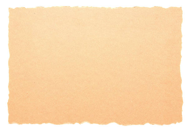 istock Brown Paper isolated on white background 157826454