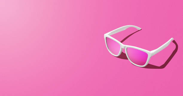 istock Studio shot of modern sunglasses on colorful background. 1578266336