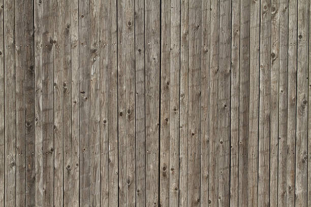 Wooden fence background stock photo