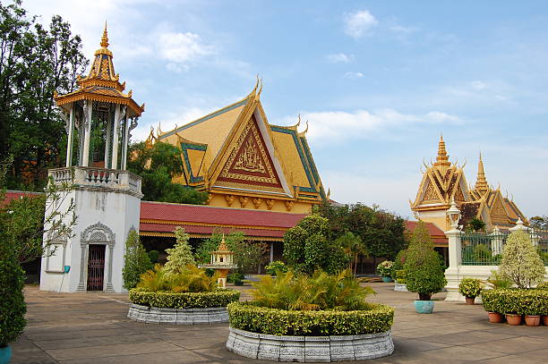 istock Belfry and the Silver Pagoda garden, Phnom Penh 157826776