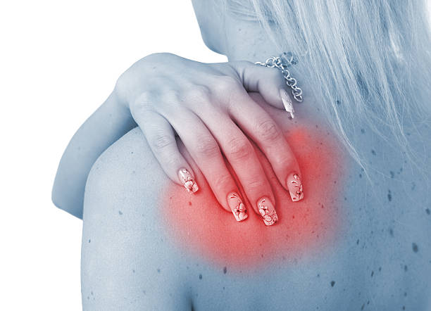 istock Acute pain in a woman shoulder. 157826920