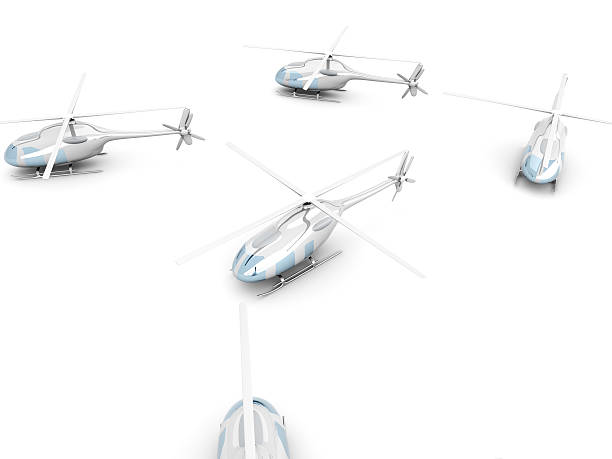 istock Group of Helicopters 157829140