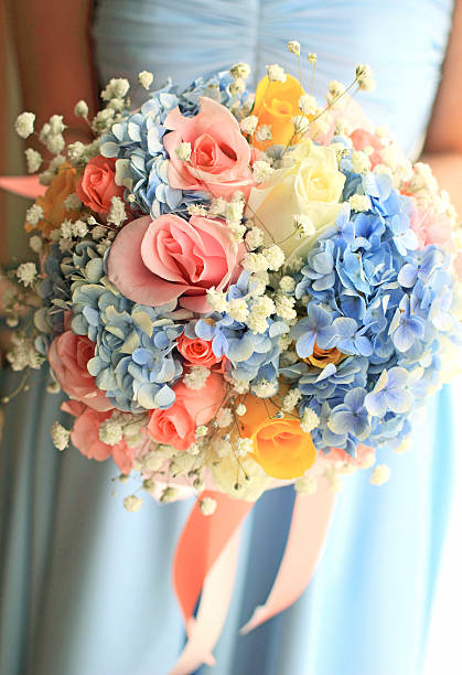 istock Bride or bridemaid with bouquet 157831080
